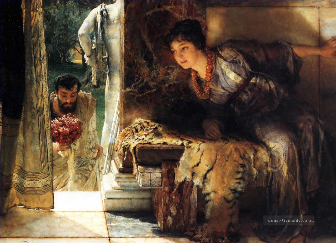 willkommen Fußstapfen romantischer Sir Lawrence Alma Tadema Ölgemälde